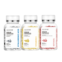 Sérum Visage Bio en Capsules Marque Blanche – Soin Liquide pour la Peau avec Vitamine C, Acide Hyaluronique, pour Éclaircissement et Anti-Âge