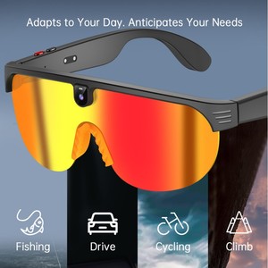 แว่นตาปั่นจักรยานอัจฉริยะ AI ข้ามพรมแดน 800W รุ่น AIMB-G5 พร้อมระบบจดจำวัตถุ <span class=keywords><strong>แปล</strong></span><span class=keywords><strong>ภาษา</strong></span>แบบเรียลไทม์ และถ่ายภาพ - Product Image 3