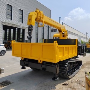 8 Rubber Crawler Dump Truck <b>Crane</b> Transport with 5 - Product Image 1