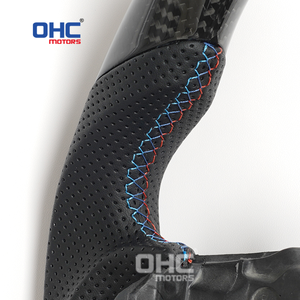 USA magazzino reale in fibra di carbonio M5 G30 volante per <span class=keywords><strong>Bmw</strong></span> 5 serie G38 G32 <span class=keywords><strong>G11</strong></span> G12 G14 G15 G05 G06 G07 con fori a pale - Product Image 3