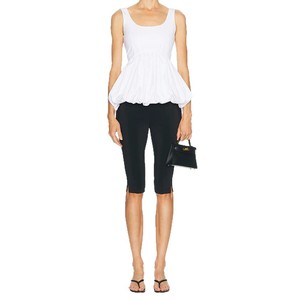 Top sin espalda con dobladillo de burbujas para mujer, blusa informal única con cuello cuadrado, sin mangas, entallada y que realza la cintura - Product Image 2