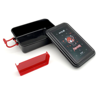 Boîte à lunch en plastique avec séparateur, boîte bento de qualité alimentaire écologique pour enfants et adultes