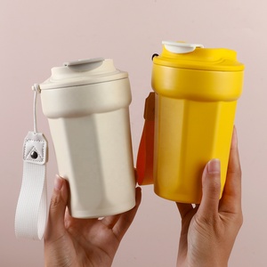 Bán buôn bền đôi tường nước bằng thép không gỉ chai tay cầm tay cách điện cốc cà phê - Product Image 1