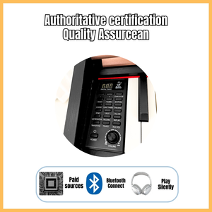 Piano digital de 88 teclas con chip de Taiwán, auriculares duales, USB e interfaces de audio, 800 tonos, 600 ritmos, grabación y metrónomo - Product Image 2