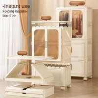 Armoire Pliante Moderne en Aluminium pour la Maison, Épaisse, Sans Odeur, en PP Durable, Meuble de Rangement Multifonctionnel Simple pour Bébé