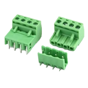 Deyconn 5.08 mét Pitch khối thiết bị đầu cuối 4pin góc bên phải dọc cắm trong Nam Nữ 5.08 pluggable khối thiết bị đầu cuối kết nối - Product Image 2