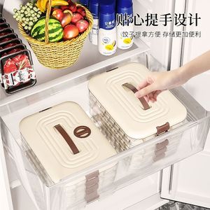 Dumpling <b>Box</b> Rectangular <b>Large</b> Capacity With Lid For Refrigerator Storage Kitchen Use - Product Image 2