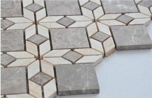 <span class=keywords><strong>Mosaico</strong></span> verde scuro misto Beige <span class=keywords><strong>pietra</strong></span> <span class=keywords><strong>naturale</strong></span> marmo Design cucina bagno piastrelle <span class=keywords><strong>mosaico</strong></span> per pavimento della parete - Product Image 5