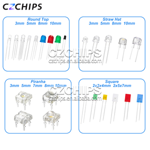 Diodes de haute qualité LED 5mm chapeau de paille blanc chaud blanc neutre blanc froid diode led - Product Image 4