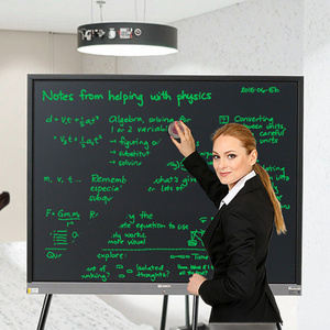 Tablero negro magnético Móvil Interactivo con soporte sin papel Eco Memo independiente - Product Image 1