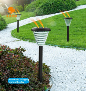 Lumières de pelouse solaires maison villa jardin décoration petite lampe de nuit arrangement au sol insérer lumières pour envoyer du courrier gratuit