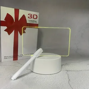 Đến <span class=keywords><strong>3D</strong></span> LED Đèn căn cứ cho ảo ảnh một mảnh điều khiển trang trí sáng tạo Dimmable ánh sáng ban đêm - Product Image 6