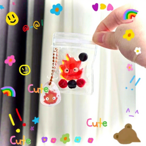 Magical <b>Fire</b> Spirit Squishy Toy Cute Flame Demon Squeeze Toy Moving Castle Inspired Silicone Fidget Toy Blue Red <b>Fire</b> Wholesale - Product Image 3