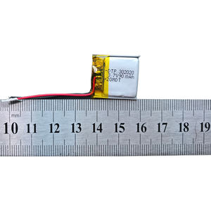 Малый 302020 <span class=keywords><strong>3</strong></span>,7 v 90mah полимерный литиевый аккумулятор - Product Image 5