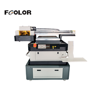 Imprimante UV à plat Fcolor 6090, machine d'impression UV grand format avec encre blanche et vernis pour acrylique, verre, métal, coque de téléphone