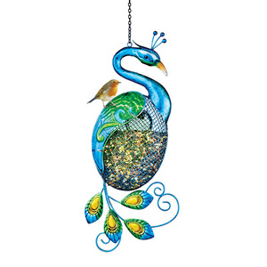 Mangeoire à oiseaux en métal pour extérieur, décoration de jardin, station d'alimentation durable pour oiseaux - Product Image 1