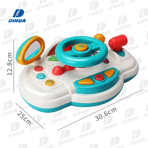 Jouets pour enfants jeu de conduite avec lumière et musique volant jouet centre d'activité pour bébés apprentissage précoce éducatif - Product Image 4