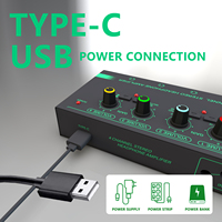 Amplificateur de ligne à 4 canaux, Ultra faible bruit, Mini mélangeur stéréo, Audio, mélangeur alimenté par USB pour les périphériques de sortie, nouveauté GAX-PX600