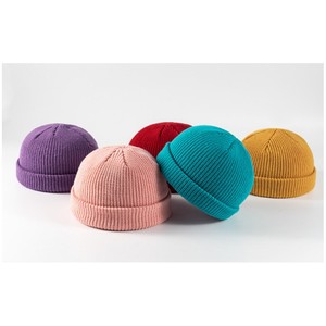 Bonnet en tricot 100% coton à revers court, personnalisable avec patch et logo, style Docker, Trawler, Fisherman, Beanie, pour hommes et femmes, usage professionnel et plage, vente en gros - Product Image 3