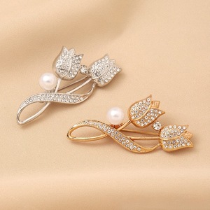 Broches en cristal de luxe, broches vintage plaquées or, bijoux de mode pour femmes, broche pour mariage, cadeaux de mariage, broche bijou - Product Image 3