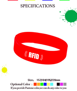 GSC 125khz 13.56mhz Waterproof Silicone NFC RFID Bracelet Wristband for Event/<b>Access</b> <b>Control</b> System - Product Image 2