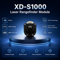 Modul Pengukur Jarak Laser 1000L 10g Ringan 1000m untuk Pemetaan Drone UAV, Penahan Ketinggian, Penentuan Posisi, Sensor LiDAR DToF
