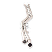 Tuyau d'échappement en acier inoxydable en Z pour BMW G80 M3 M4 G82 S58 3.0T – Section intermédiaire adaptable à sertir