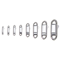 Nouveau style de fermoir mousqueton en acier inoxydable, connecteur durable pour la fabrication de colliers et bracelets faits main, idéal pour la création de bijoux DIY