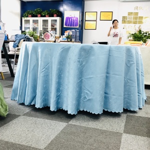 Polyester 120 inch 132 inch Vòng bảng quần áo bảng bìa cho tiệc cưới tiệc tổ chức sự kiện khách sạn nhà hàng trang trí - Product Image 4