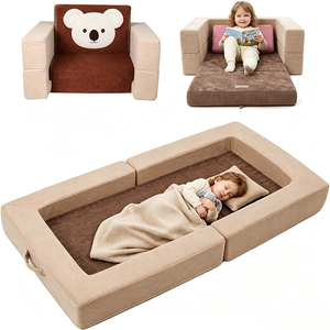 Cuna Portátil de Espuma Suave para Bebé, con Funda Lavable, 3 en 1, Convertible en Sofá Cama de Viaje para Niños Pequeños, para Uso en Viajes y en el Hogar, de Fábrica OEM - Product Image 1