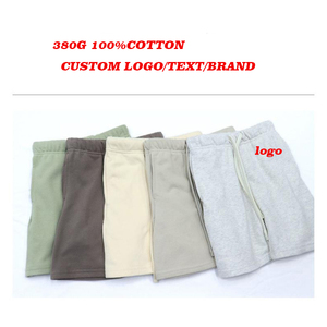 Shorts de sport pour adultes 380gsm de haute qualité 69% coton31% polyester garçons shorts vierges d'été logo personnalisé conception personnalisée - Product Image 1
