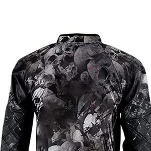 Long Sleeve Paintball Shirt Custom Paintball Jersey Long Sleeve Blue-<b>Black</b> White-Camouflage Design Outdoor Activity-Apparel - Product Image 4