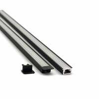 Profils en plastique sur mesure YG-0805A, profils linéaires en aluminium avec LED intégrées pour l'éclairage des logements