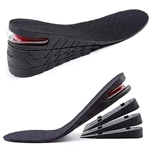 Insert de talon à 4 couches 3-9cm Taller Shoe Lifting Air Cushion Elevation Shoe Insole Invisible Height Increase Insoles