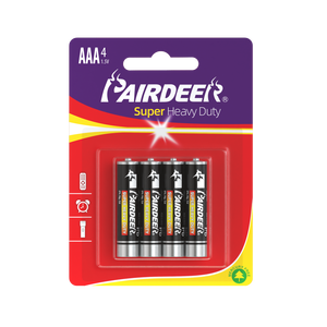 Pairdeer tuyệt vời xách tay Heavy Duty Pin <span class=keywords><strong>R03</strong></span> 1.5V Kích thước pin <span class=keywords><strong>AAA</strong></span> kẽm Carbon Pin - Product Image 4