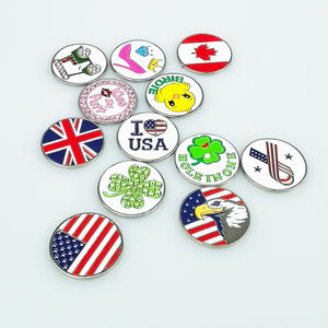 Neues Luxus Golf Club Marker Bulk Ball Zubehör mit Hervorhebung Buntes Metall Langlebiges Eisen Divot Tool Bag Tag Zink legierung - Product Image 4