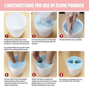 Polvo clonado de yeso de alta calidad Nicro para parejas de bricolaje, niños, Pie, Mano, modo 3D, regalos de recuerdo, artesanías de arcilla de aniversario únicas - Product Image 5