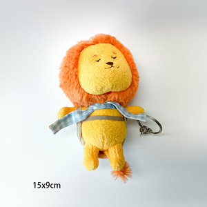 CE/ASTM OEM venta al por mayor personalizado nuevo juguete de peluche León bosque <span class=keywords><strong>rey</strong></span> muñeca llave colgante llavero de peluche - Product Image 4