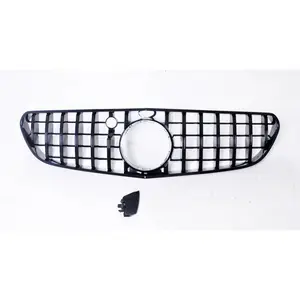 Araba grille Mercedes Benz S class coupe W217 için uygun/C217 2015-2017 yıl Mercedes araba grille siyah veya gümüş oto vücut sistemleri