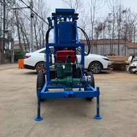 Foreuse rotative hydraulique portable pour puits d'eau, profondeur 150 m, avec démarrage électrique