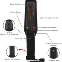 Détecteur de métaux portable GC1002 en plastique avec système d'alerte triple, autonomie de 40 heures, origine Chine