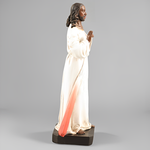 Nhà Máy Bán Buôn Công Giáo Tôn Giáo Nhựa Kitô Giáo Đức Tin Chúa giêu-Với Thiên Chúa Tất Cả Mọi Thứ 5.9 'H Thiên Chúa Lòng Thương Xót Mô Hình Bức Tượng Nghệ Thuật - Product Image 4