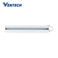 Diffuseur linéaire invisible Ventech, diffuseur d'air linéaire caché en aluminium avec éclairage