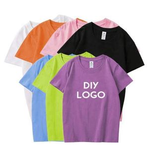 T-shirts décontractés à col rond en tricot doux et agréable pour la peau pour enfants, 100% coton pur, manches courtes - Product Image 3