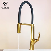 Robinet de cuisine en laiton avec douchette extractible, rotation à 360 degrés, robinets mélangeurs de cuisine
