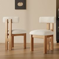 Chaise de Salle à Manger au Design Scandinave avec Piétement en Bois Massif, Style Milieu de Siècle, pour Restaurant