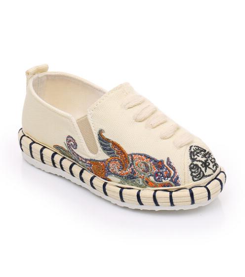 Новинка 2021, Детская Женская обувь в китайском стиле на заказ, оптовая продажа, модные кроссовки Gowalk на плоской подошве с вышивкой