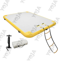 Grande plateforme flottante gonflable pour les loisirs aquatiques, facile à utiliser, installation gonflable