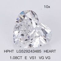 Offre Spéciale brillant qualité D-VVS1Heart diamants CVD coupés avec certificat IGI diamant cultivé en laboratoire