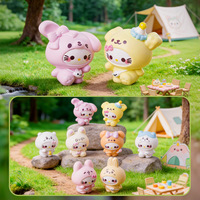 Ornement miniature en résine, lapin et ours de dessin animé, avec accessoires de tête créatifs, petite mignonne, pour décoration DIY maison, voiture et bureau, adorable et petit.